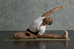 Black Man Yoga Asana